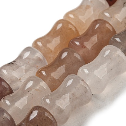 Натуральные фиолетовые клубничные кварцевые бусины, бамбуковую палку