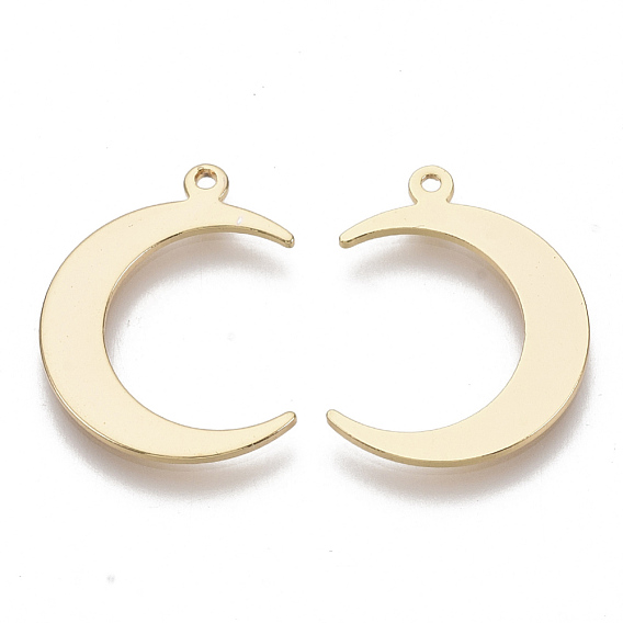 Латунные подвески, без никеля , луна