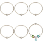 6Pcs Brass European Style Bangle Making