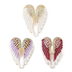 Броши из сплава со стразами для рюкзака, сердце