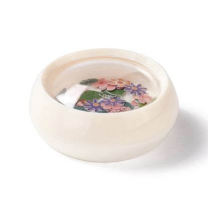 DIY Crystal Epoxy Resin Material Filling, Flower Nail Art Sequins, for Crafts Making, with Disposable Plastic Box