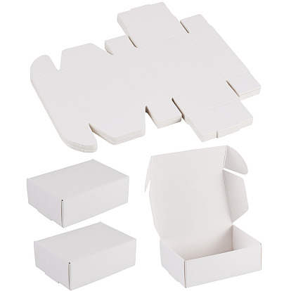 Складные бумажные почтовые коробки, почтовые ящики из гофрированного картона, транспортировочные коробки, прямоугольные