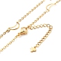 304 Stainless Steel Moon & Star Link Chains Necklace