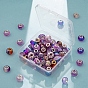 80Pcs 20 Style Rondelle European Beads Set for DIY Jewelry Making Finding Kit, Including Acrylic & Glass & Lampwork & Resin & Porcelain & Polymer Clay Rhinestone European Beads