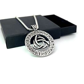 Ожерелья из нержавеющей стали с руной трикветра/троичным узлом пиратские подвески