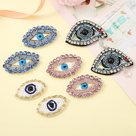 Hand-beaded diamond eyes diy cloth stickers clothing sewing cloth stickers beaded jewelry