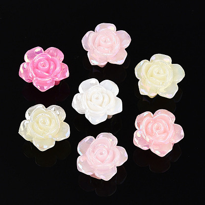 Пластиковые шарики, имитация желе, цветок, с покрытием AB цвета