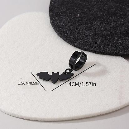 Летучая мышь 304 серьги-кольца из нержавеющей стали