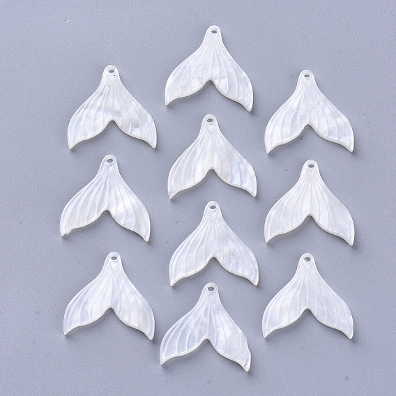 Pendentifs en acétate de cellulose (résine), queue de sirène