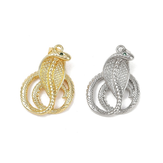 Латунные микро проложить кубического циркония подвески, без кадмия и без свинца, змея