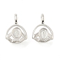 Rack Plating Brass Pendants Cabochon Settings