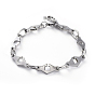 304 Stainless Steel Link Chain Bracelets, with Lobster Claw Clasps