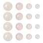8Pcs 4 Style Natural Rose Quartz Cabochons, Half Round/Dome