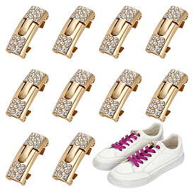 6 пары застежек-кнопок из цинкового сплава со стразами