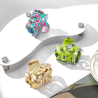 Flower Cellulose Acetate Claw Hair Clips, Hair Accessories for Women
