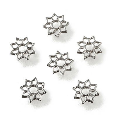 304 из нержавеющей стали разделительные бусины, цветок