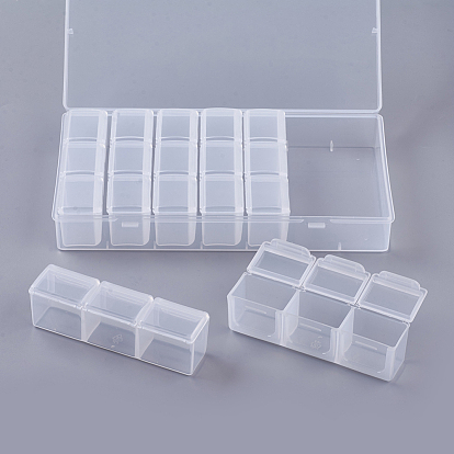 China Factory Polypropylene Plastic Bead Containers, Flip Top Bead