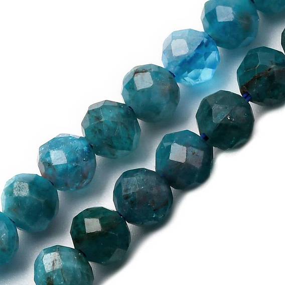 Природного апатита нитей бисера, граненые, круглые