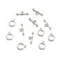 Tibetan Style Alloy Toggle Clasps, Ring & Bar