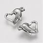 304 нержавеющая сталь застежка когтя омара, сердце