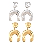 316L Surgical Stainless Steel Dangle Stud Earrings for Women, Horseshoes