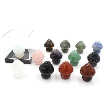 Статуэтки из натурального и синтетического камня, резные статуэтки для украшения рабочего стола в домашнем офисе, гриб