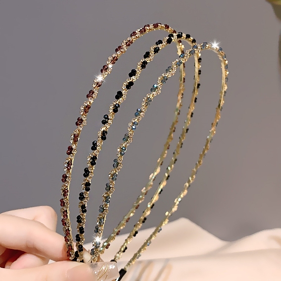 Сплав горный хрусталь ленты для волос, аксессуары для волос для женщин и девочек