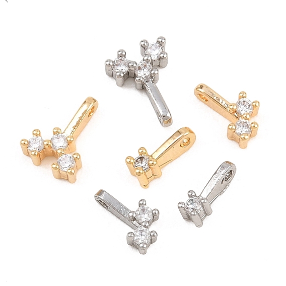 Латунные микро проложить кубического циркония прелести