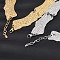316L Surgical Stainless Steel Textured Link Chain Choker Necklaces