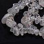 Natural Quartz Crystal Beads Strands, Rock Crystal, Chip