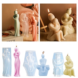 Mother's Day Theme DIY Silicone 3D Candle Molds, for Scented Candle Making, Human