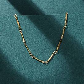 2мм 304 Женские ожерелья из цепочек из нержавеющей стали, ионное покрытие (ip)