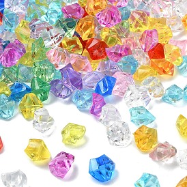 50g прозрачные акриловые бусины, самородки, граненые