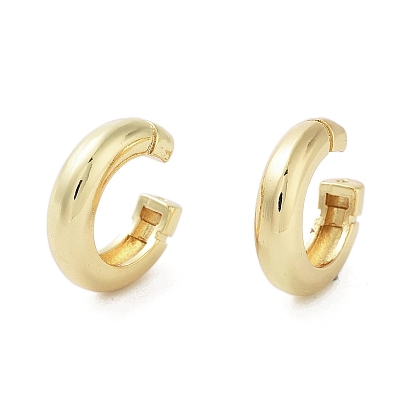 Rack Plating Brass Cuff Ring, Cadmium Free & Lead Free, Long-Lasting Plated