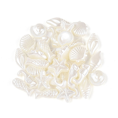 Бусины из искусственного жемчуга из АБС-пластика с океанской тематикой, разнообразные