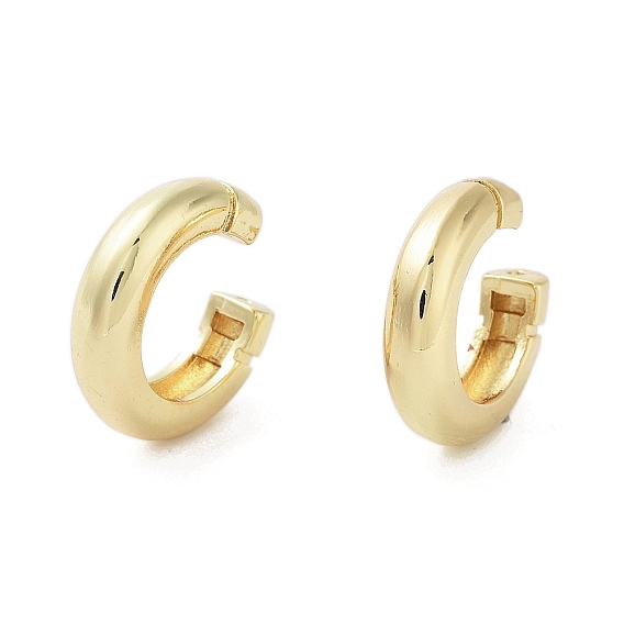 Rack Plating Brass Cuff Ring, Cadmium Free & Lead Free, Long-Lasting Plated