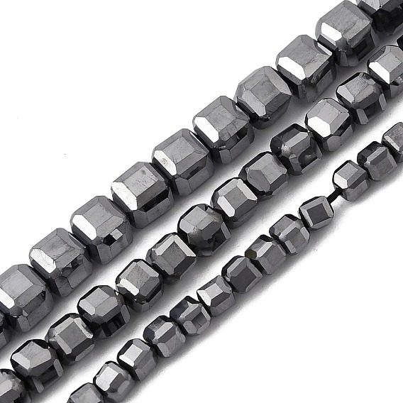 Синтетические терагерцовые бусины из камня, граненые настольные бусины в форме куба