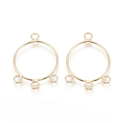 Brass Chandelier Components, Ring, Nickel Free
