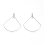 Pendentifs en acier inoxydable, conclusions de boucle d'oreille, fan