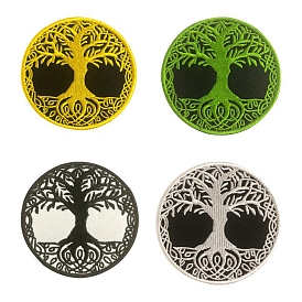 Tree of Life Pattern Computerized Embroidery Cloth Iron on/Sew on Patches, Costume Accessories