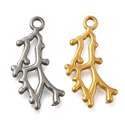 304 подвески из нержавеющей стали, ветвь очарование, анти-тускнение, ионное покрытие (ip)