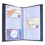 PU Leather Business Card Stroage Book, with PVC Card Sleeve, Rectangle
