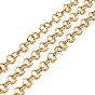 Ion Plating(IP) 304 Stainless Steel Rolo Chains, Belcher Chain, Unwelded, 3.5x0.7mm