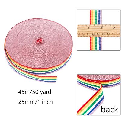 Flat Striped Grosgrain Polyester Ribbons, Webbing Garment Sewing Accessories
