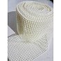 24 Rows ABS Plastic Imitation Pearl Mesh Ribbon Roll, Wedding Party Home Decor