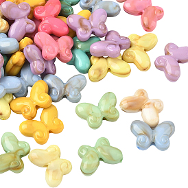 300шт акриловые бусины, Стиль имитация драгоценных камней, бабочка