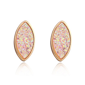 Minimalist Geometric Resin Stud Earrings for Women - Elegant and Unique Jewelry