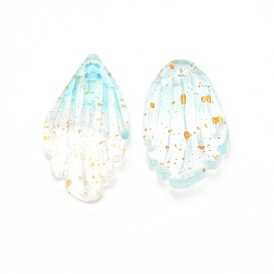 Colgantes de murano de aluminio, iris petalino