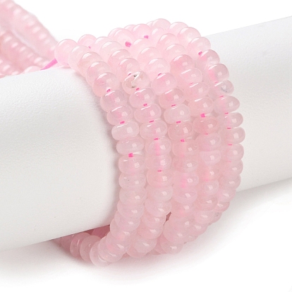 Природного розового кварца нитей бисера, рондель