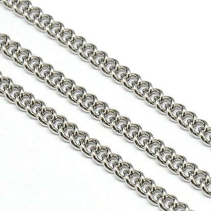 304 Stainless Steel Curb Chains, Unwelded